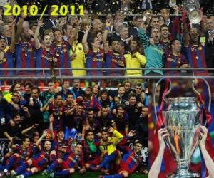 пазл Барселона, чемпион Лиги чемпионов УЕФА 2010-2011